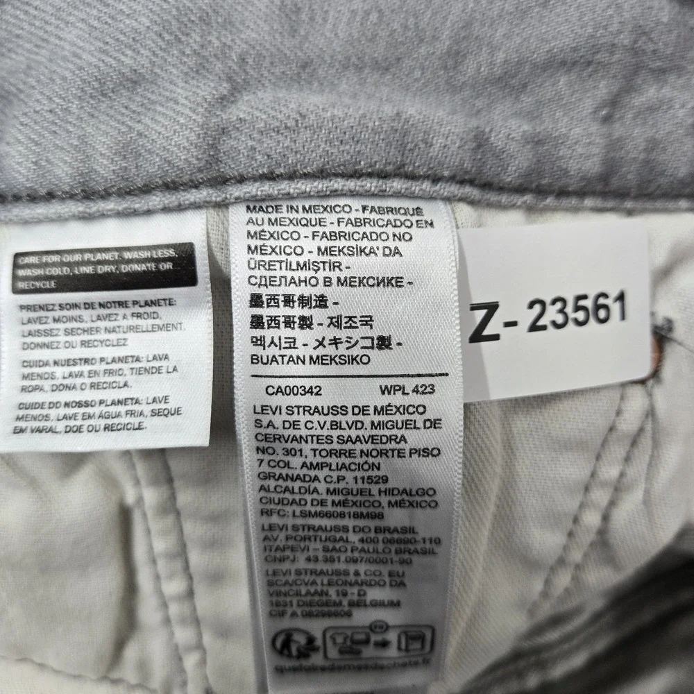 Levi's 501 Men Jeans 40X32 Gray Denim Original Fit Straight Leg 30